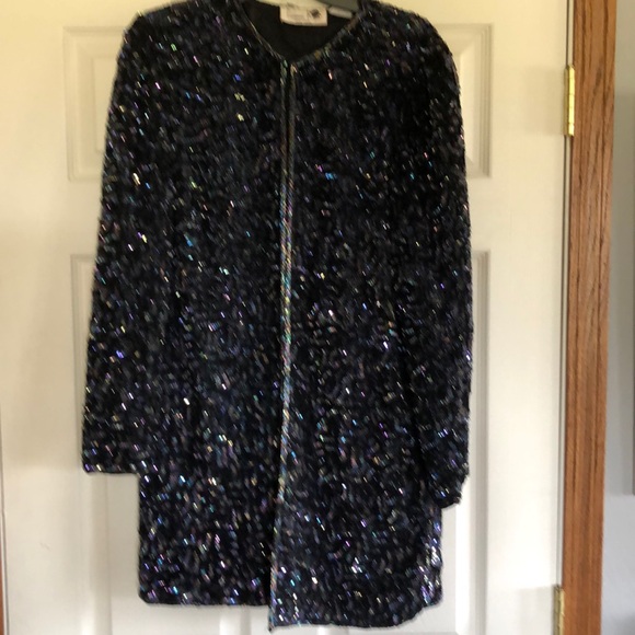 Beautiful sequin and bead jacket - Picture 2 of 6